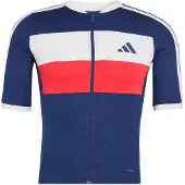 Adidas T-Shirt fonctionnel bleu foncé / rouge / blanc