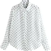 Next Chemisier noir / blanc