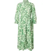 More & more Robe-chemise vert / blanc
