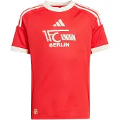 Adidas T-Shirt fonctionnel 'Union Berlin 2025/2026' rouge clair / blanc