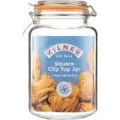 Kilner KIL Verre à bouchon à étrier 3l qu., Bocal de conservation, Transparent