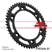 Jt 428 Jtr1249.51 Steel Rear Sprocket Argenté 51t