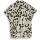 Tom Tailor Chemisier beige / beige clair / noir