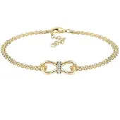 Elli Bracelet 'Infinity' or / transparent