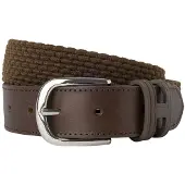 Hackett London pour homme. HM413225 Ceinture en cuir parachute marron (XL), Casuel, Polyester