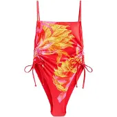 Next Maillot de bain jaune / rouge