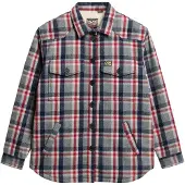 Superdry pour femme. W4010431A Surchemise Borg Check multicolore (XL), Casuel, Coton, Manche longue