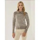 Hiccups for Kids Cardigan taupe / blanc