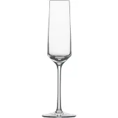 Zwiesel Glas Schott Sektglas mit Moussierpunkt 7, 6er Set, Pure, Schaumwein, Form 8454, 209 ml, 112415 / 122316