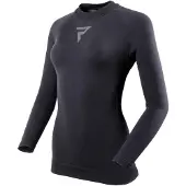 Rebelhorn Chemise de sport manches longues Freeze 2 pour femmes, noire, taille L