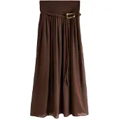 Next Jupe marron / or