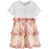 Ted Baker Robe jaune / rose / rose / blanc