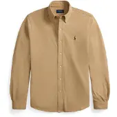 Ralph Lauren pour homme. 710654408503 Chemise en piqué ultra-légère beige (M), Casuel, Coton, Manche longue