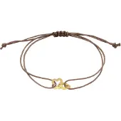 Elli Bracelet marron / or