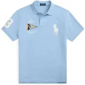 Ralph Lauren T-Shirt beige / bleu marine / bleu clair / blanc