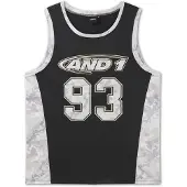 AND1 T-Shirt '93 Airtex' gris / noir / blanc