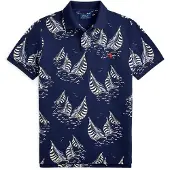 Ralph Lauren T-Shirt beige clair / opal / bleu foncé