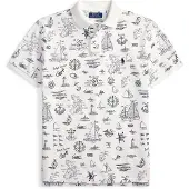 Ralph Lauren T-Shirt bleu marine / blanc