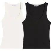 Bershka Haut noir / blanc
