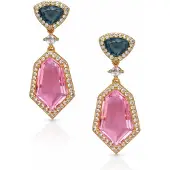 Avant Garde Boucles d'oreilles 'Serenya' rose clair