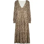 Springfield Robe beige / brun foncé
