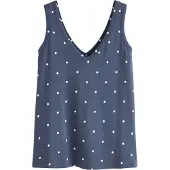 Next Haut bleu marine / blanc