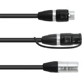 Eurolite Adapterkabel DMX IP XLR 3pol(M)/2xIP XLR 3pol(F) (30227869)
