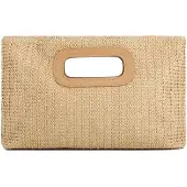 OEM Sac à bandoulière en raphia d'été pour femme
