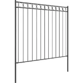 vidaXL Élément de clôture ASSEN, 170 x 170 cm, acier, gris