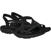 SKECHERS Sandales 'Reggae Slim - Simply Stretch' noir