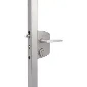 Locinox Serrure portail battant à cylindre pour profil 40 à 60 mm - LAKQ 40 alu