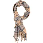 Barbour Écharpe Tartan en Laine d'Agneau Beige
