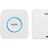 Eura PORTE WIRELESS " WDP-82H2 "CHILL-OUT" - sans pile, bouton poussoir (cinétique), extensible (Radio 433 MHz, Sans fil)