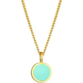 Elli Chaîne turquoise / or
