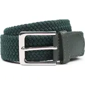 Suitable Ceinture tissée Vert Foncé