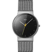 Braun Montre-bracelet unie analogique à quartz en acier inoxydable BN0211BKSLMHG