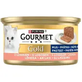 Gourmet Gold Mousse Saumon, pâtée pour chat 24×85 g