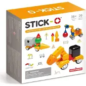 Dante Stick-O Construction Cars 26pcs