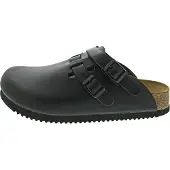 Birkenstock Unisexe, Sandales, Kay SL cuir naturel normal, Noir, (45)