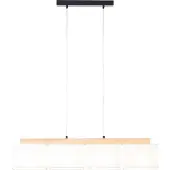 Brilliant Rayan Lampe à suspendre 4 branches chêne huilé/blanc 99441/35