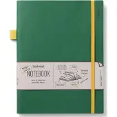 Ifø Bookaroo Journal Notizbuch gross – dunkelgrün (À rayures, Couverture souple)
