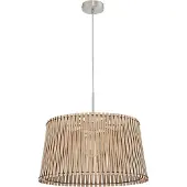 Eglo 96193 Suspension Sendero Ø 45cm nickel mat érable