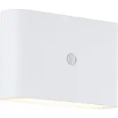 Brilliant G80605/05 Xino Applique murale extérieure avec détecteur de mouvement Plastique blanc LED intégrée