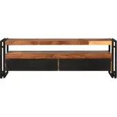 vidaXL Armoire TV 120x30x40 cm en bois massif d'acacia