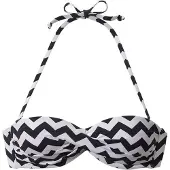 LASCANA Hauts de bikini 'Grace' noir / blanc