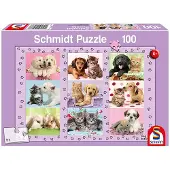 Schmidt Puzzle Animaux SPIELE Mes amis les bêtes - 100 pièces