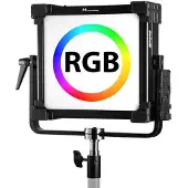 Falcon Eyes Panneau LED RGB Desal DS-811 30x30 cm (éclairage de studio, Lumière vidéo), Lumière continue, Noir