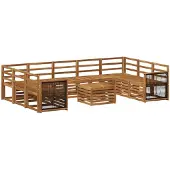 vidaXL Ensembles de canapés en bois massif d'acacia