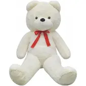 vidaXL Ours en peluche peluche blanche 170 cm
