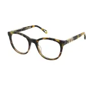 Zadig & Voltaire Lunettes de vue - - VZV398 - Marron avana striata - Acétate - Monture ronde